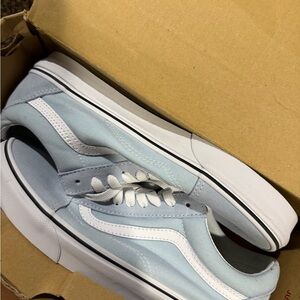 Vans Sky Blue Canvas Shoes